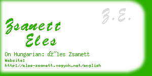 zsanett eles business card